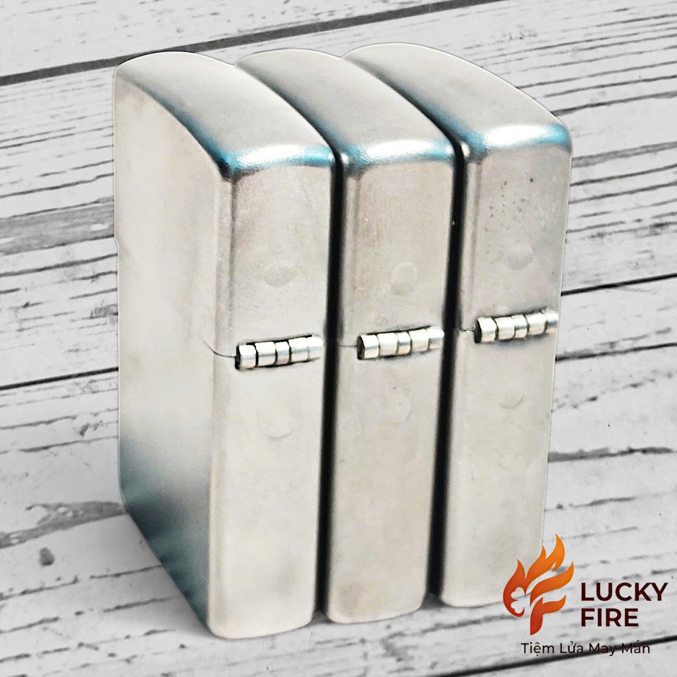 Vỏ Zippo Mạ Satin Mới Chính Hãng - Ảnh 4