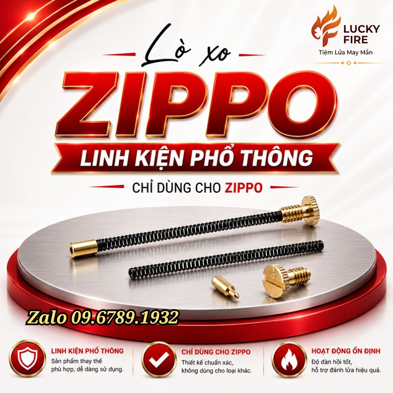 Lò Xo Ống Đá Zippo - Linh Kiện Thay Thế