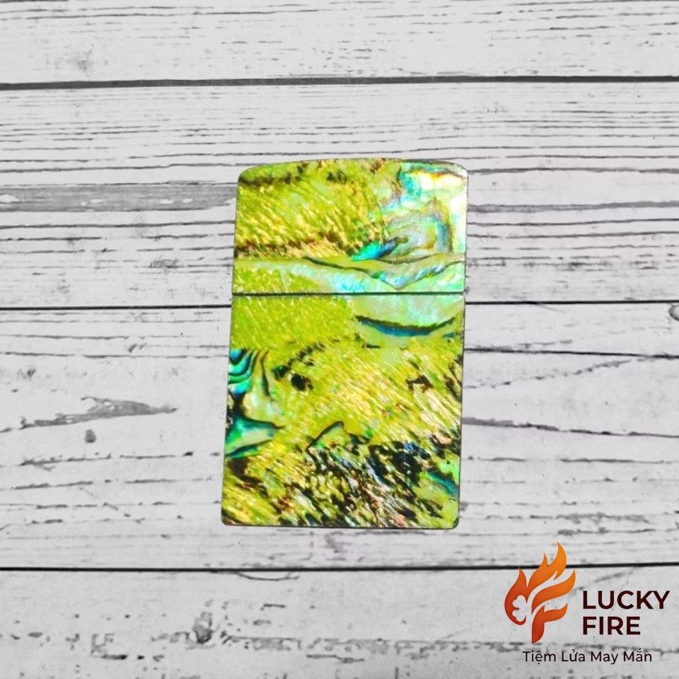 Miếng Dán Xà Cừ Thật Trang Trí Zippo - Ảnh 3