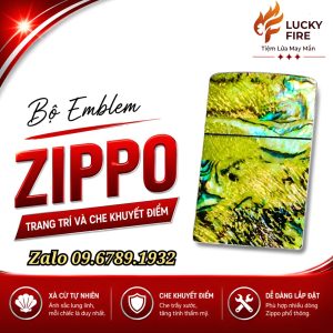 Miếng Dán Xà Cừ Thật Trang Trí Zippo