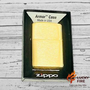 Alternative view of Zippo Armor Brushed Brass Mỹ Chính Hãng