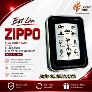 Bật Lửa Zippo Mỹ Chính Hãng Khắc Full 5 Mặt Hình