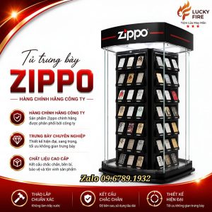 Tủ Xoay LED Zippo Chính Hãng