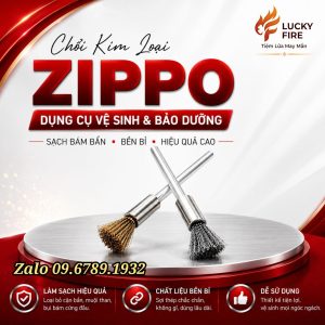 Chổi Cước Vệ Sinh Buồng Đốt Zippo Chuyên Dụng