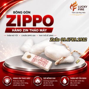 Bộ Bông Gòn Zippo Chính Hãng