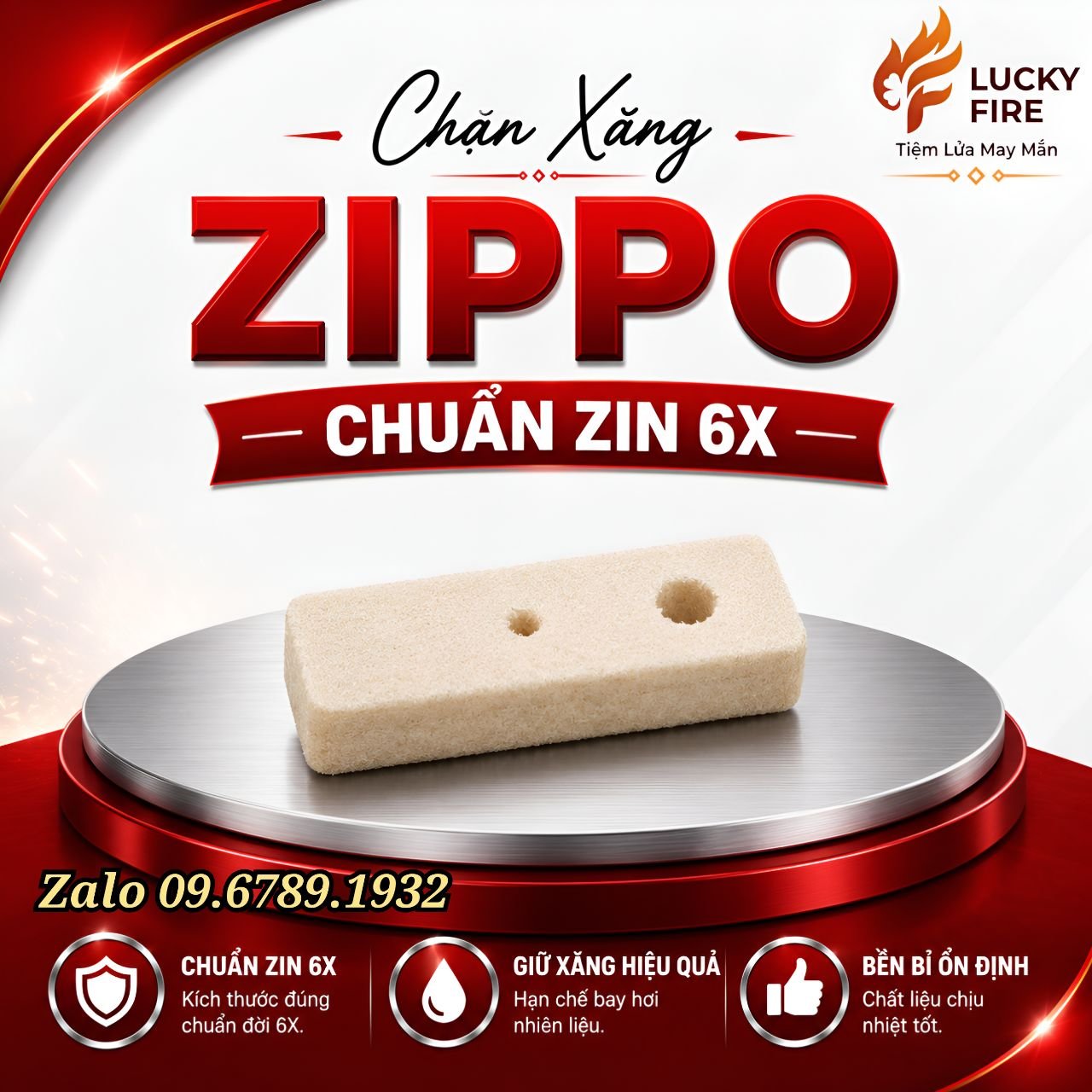 Miếng Chặn Xăng 6x Chuẩn Zin