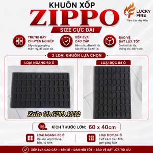 Khuôn Xốp Trưng Bày Zippo Size Lớn – Lựa Chọn Hoàn Hảo Cho Nhà Sưu Tầm