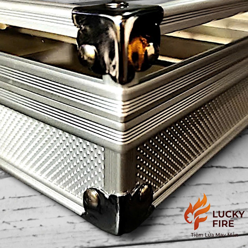 Hộp Nhôm Mặt Mica Trưng Bày Bảo Quản Zippo 15 Ô - Ảnh 7
