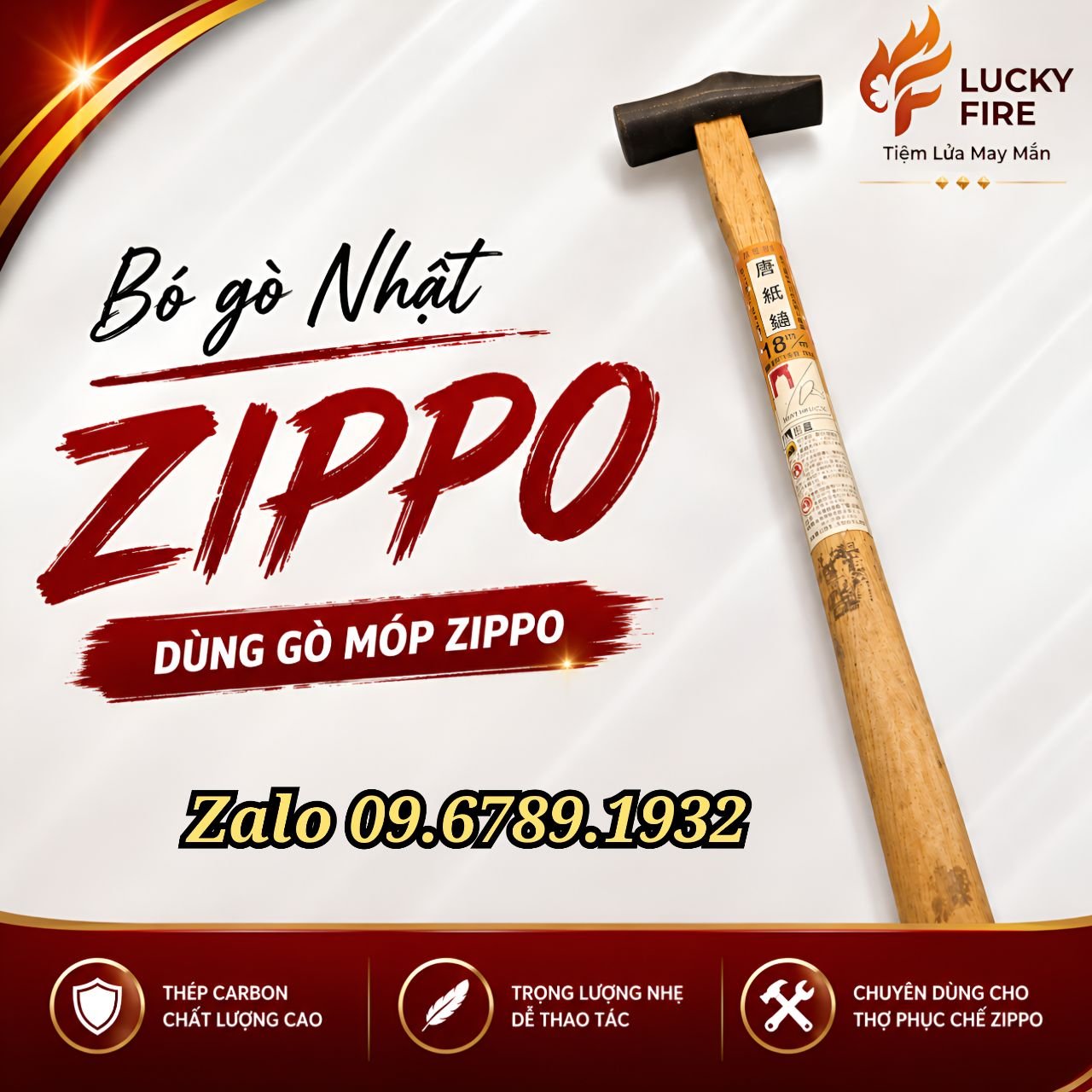 Búa Gò Zippo Cao Cấp Nội Địa Nhật