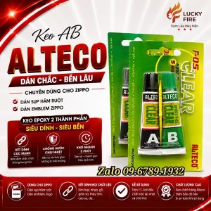 Keo AB Chuyên Dán Emblem Và Sụp Hầm Ruột Zippo