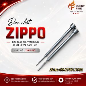 Cây Đục Bánh Xe, Búa Cam, Chốt Lề Zippo Chuyên Dụng