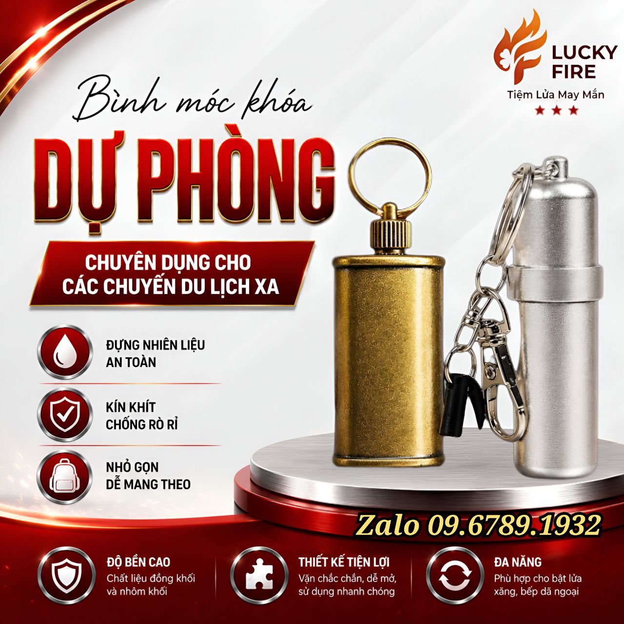 Bình Xăng Dự Phòng Chuyên Dụng Dành Cho Zippo