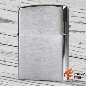 Alternative view of Bật lửa Zippo Brushed Chrome Đáy Lõm Nội Địa Mỹ