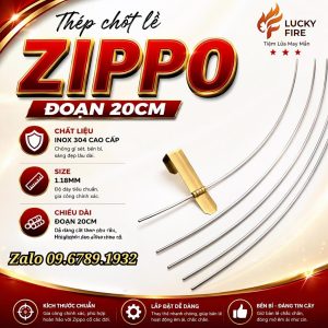 Thép Chốt Lề Cao Cấp Không Gỉ Dùng Cho Zippo