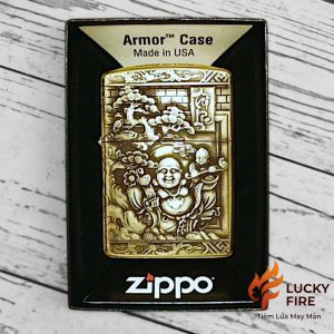 Alternative view of Zippo Armor Mỹ Chính Hãng Khắc 3D Chủ Đề Tài Lộc Thuận Buồm