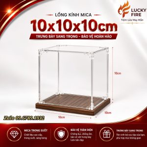Lồng Kính Mica Trưng Bày Zippo Và Sản Phẩm Nhỏ