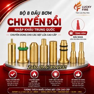 Van Đầu Bơm Chuyển Đổi Gas Các Dòng Bật Lửa Luxury Như Dupont, Dunhill, Maruman, Celine, Vinci