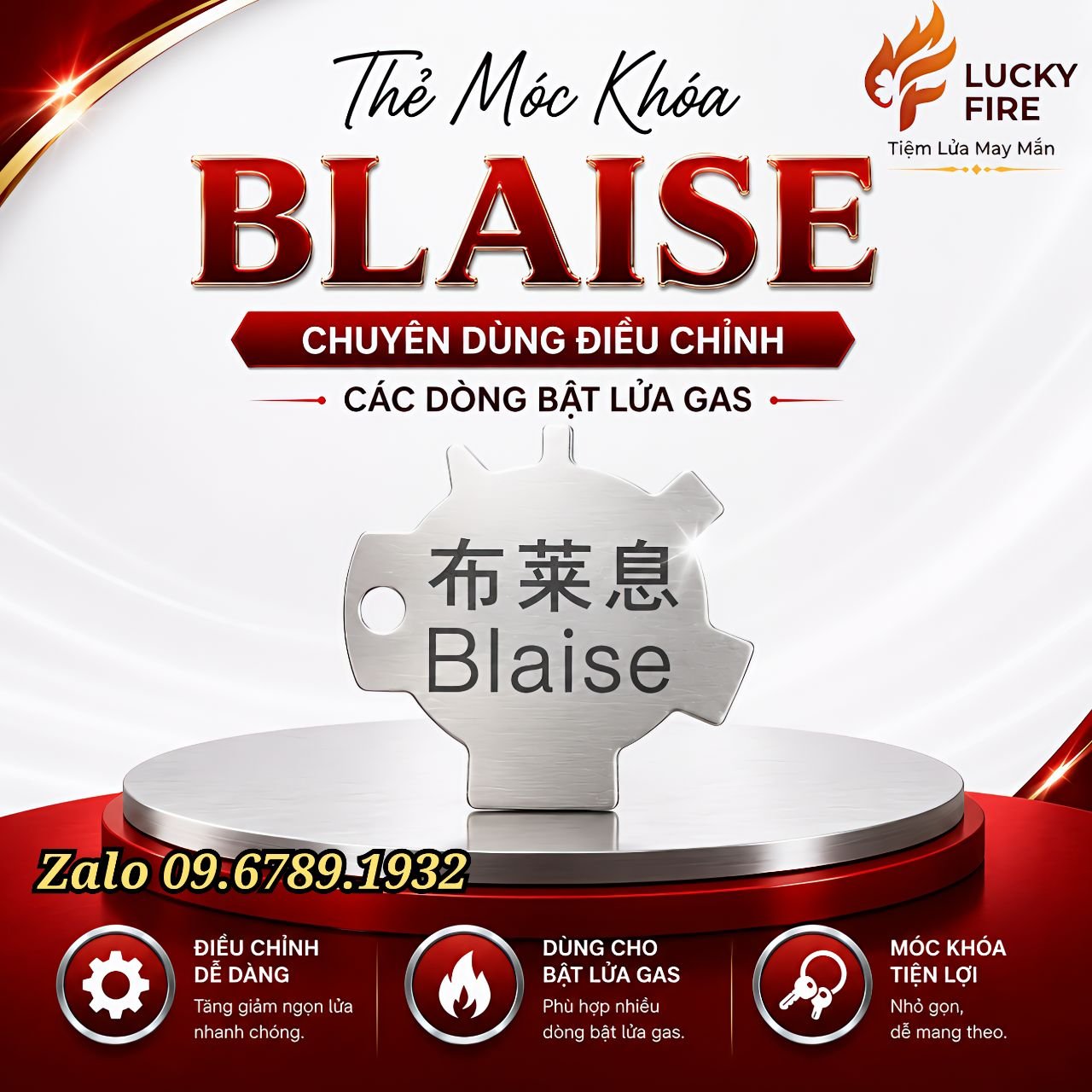 Thẻ Điều Chỉnh Bật Lửa Gas