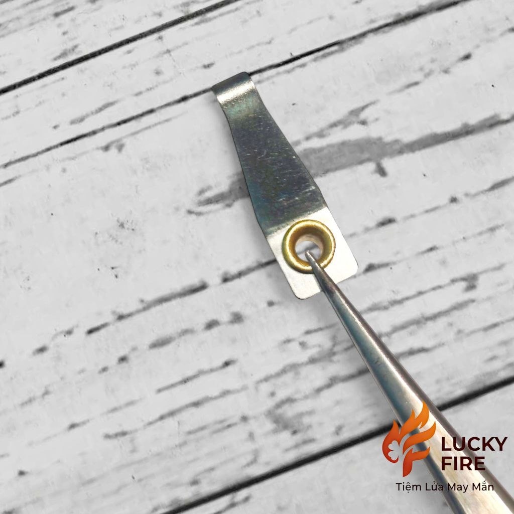 Lưỡi Gà Zippo Thép Trắng Tăng Âm Mở Nắp - Ảnh 4